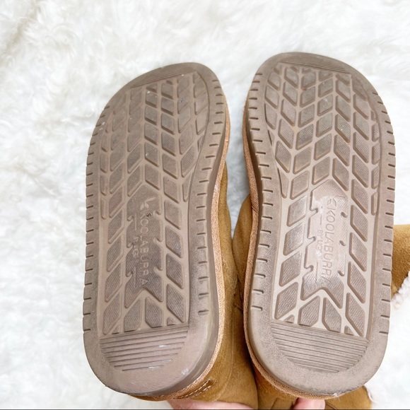 UGG Koolaburra Boots Kinslei Tall Size 3 Chestnut Shearling Lined MSRP $100 - Picture 7 of 9